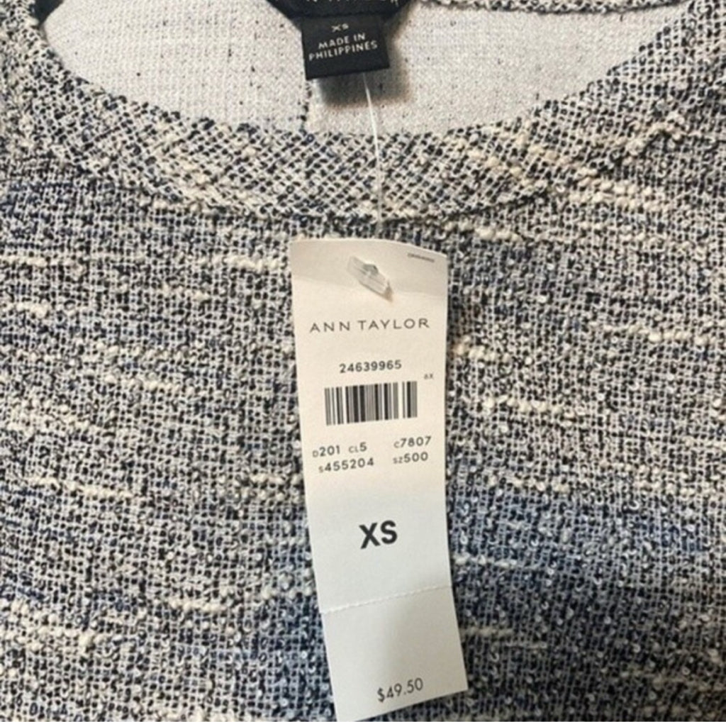 Ann Taylor Tweed Shell Sleeveless Top - Size XS