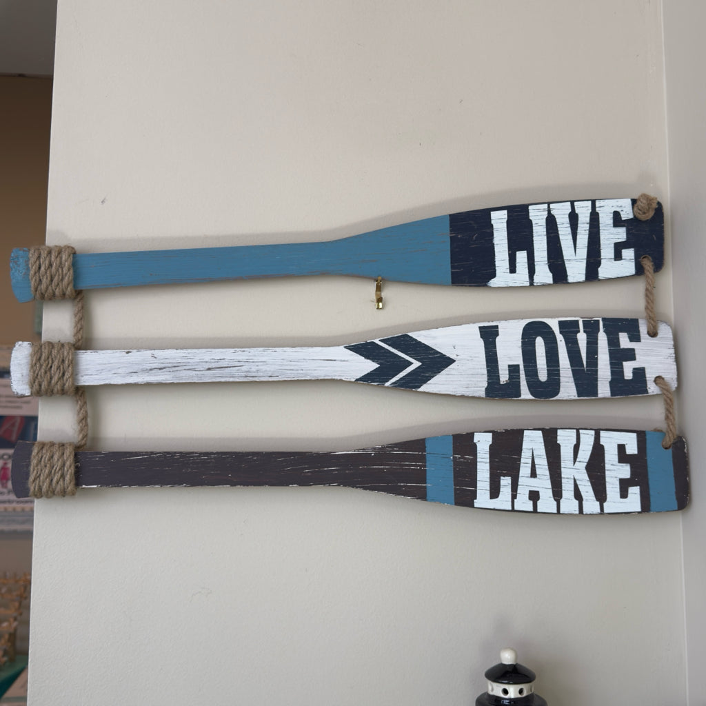 Live Love Lake Paddle Sign