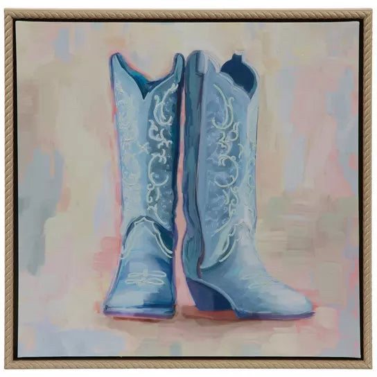 Cowboy Boots Canvas Wall Decor