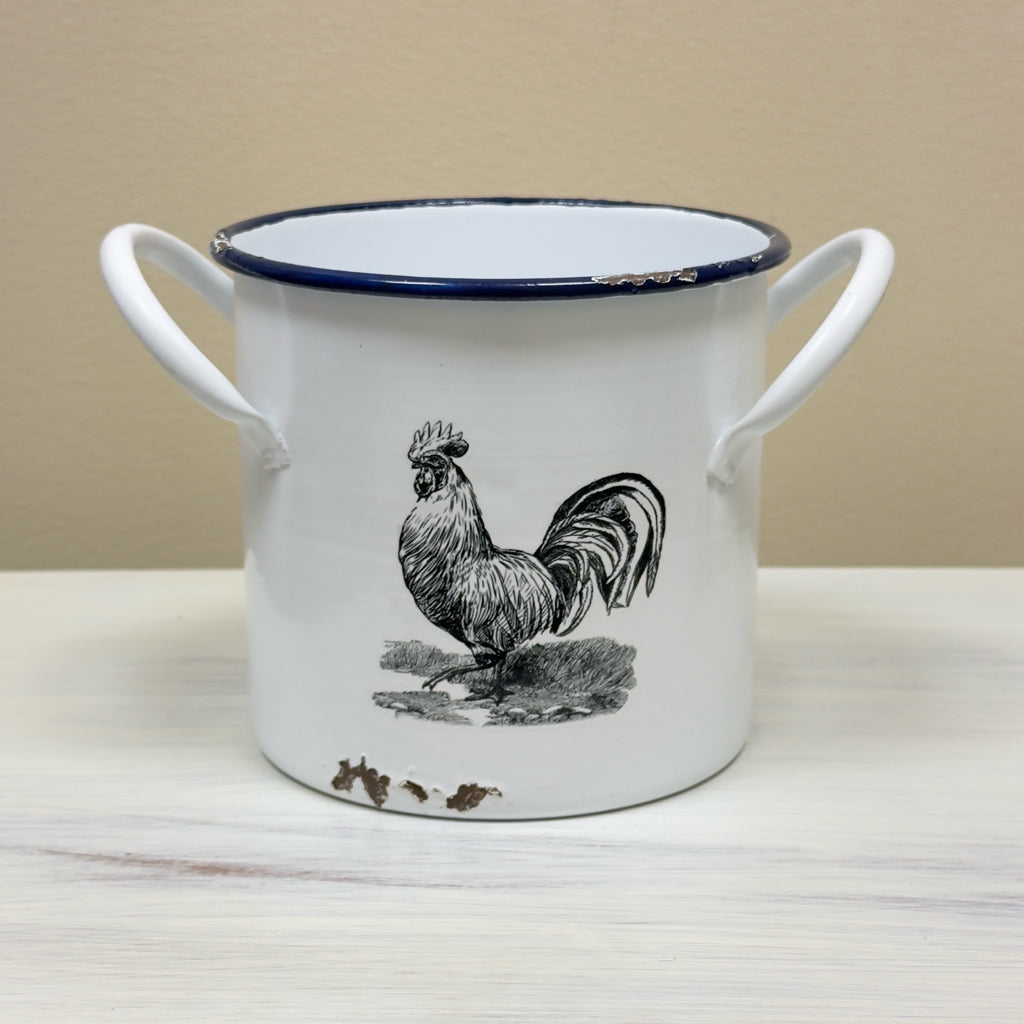 Rooster Metal Pail