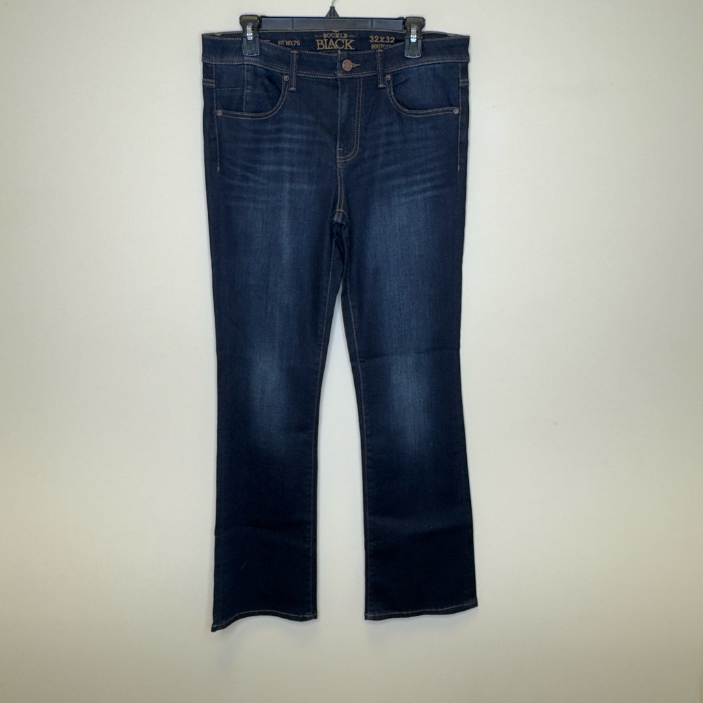 Buckle Black Bootcut Jeans - Size 32 (14)