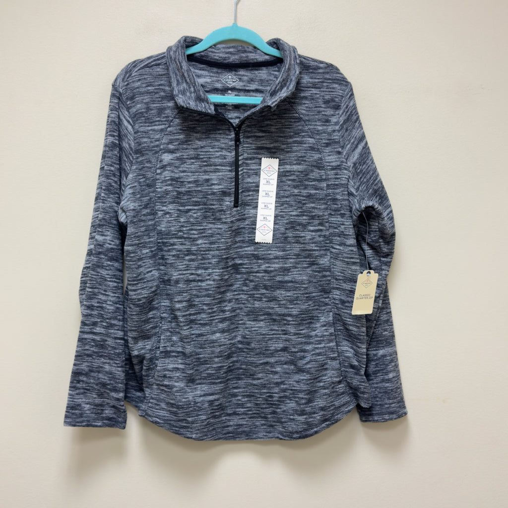 St. John's Bay Fleece Long Sleeve Quarter Zip Sweatshirt - Size XL