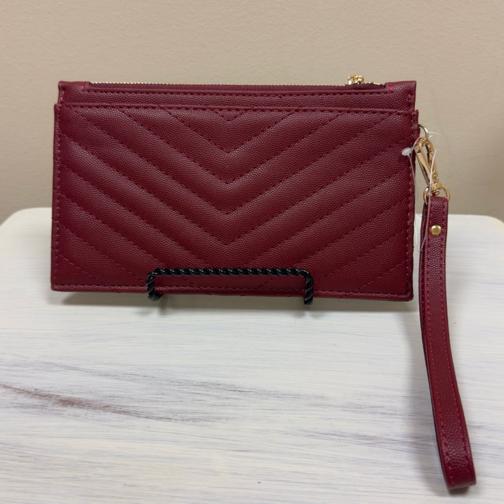Burgundy Wristlet