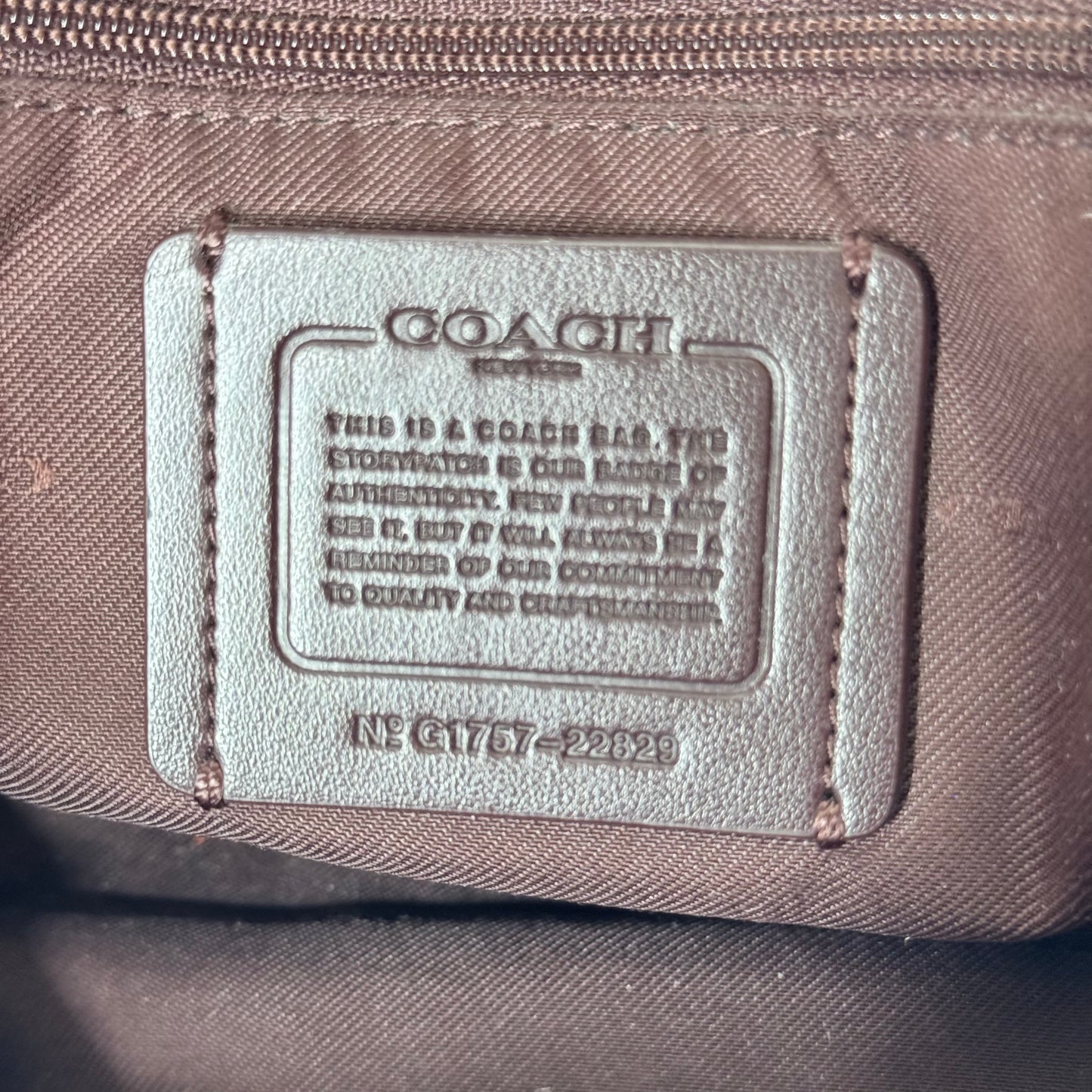 Coach Prairie Peyton Mimi Rose Leather Handbag