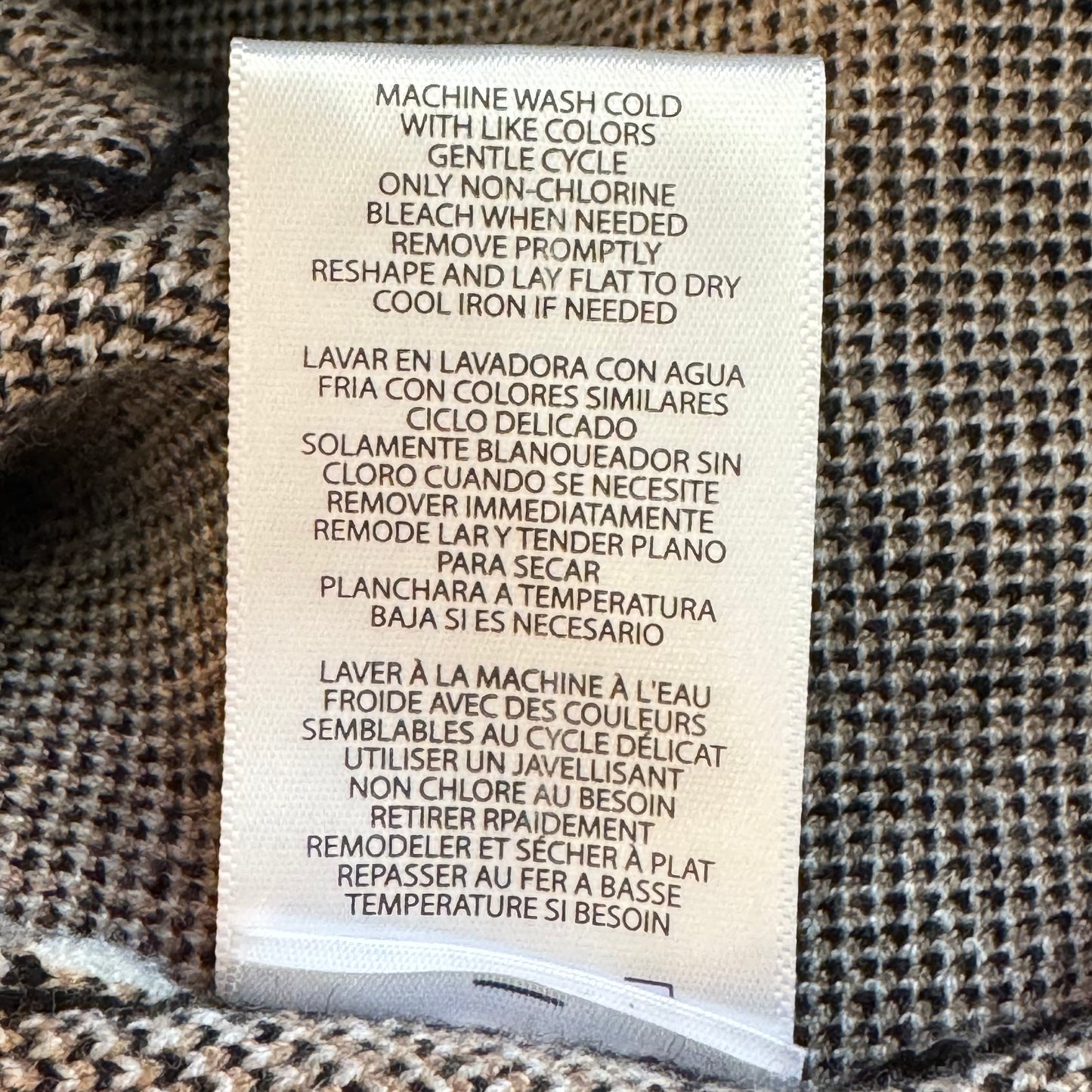 Absolutely Famous Plaid Sweater Jacket - Size Medium