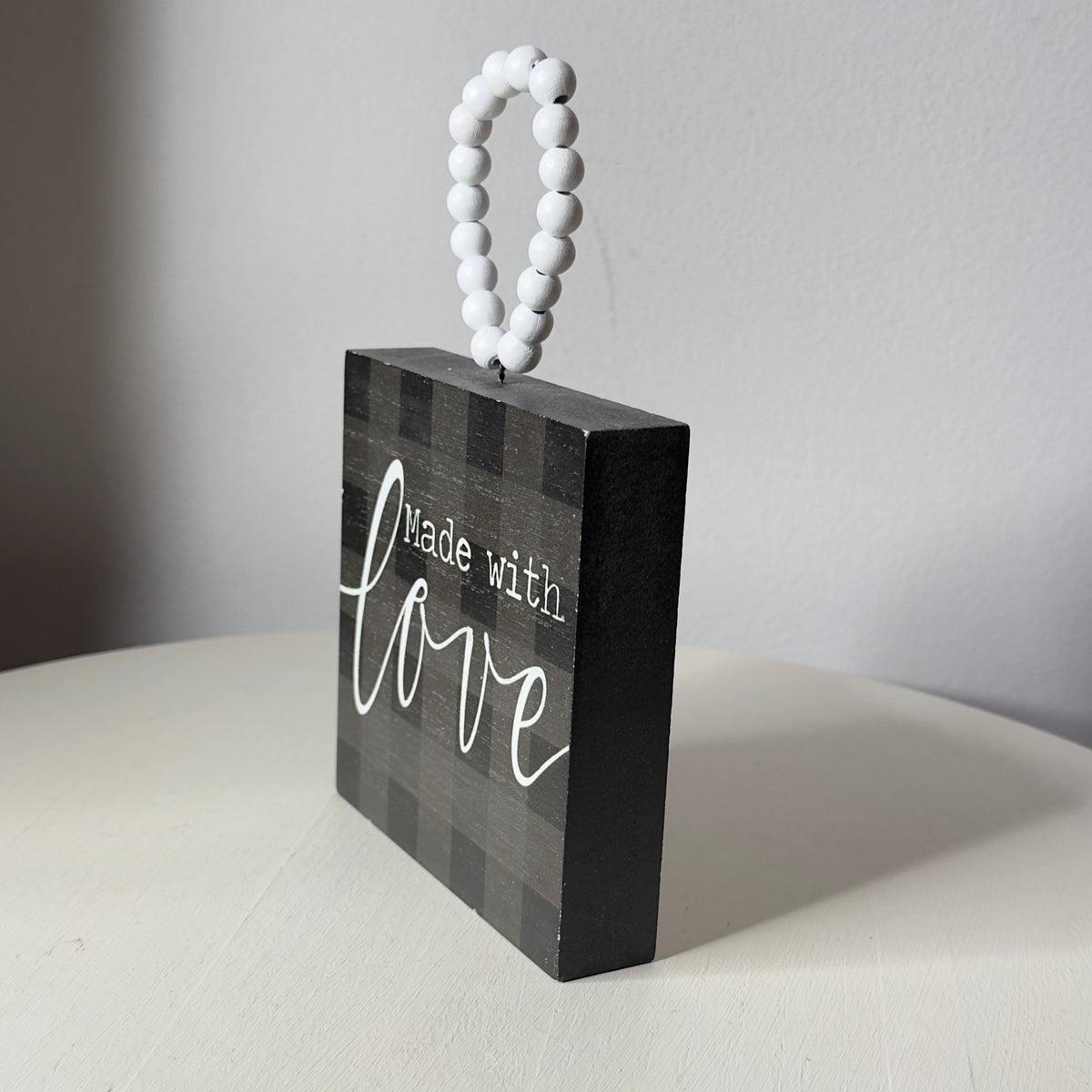 Made With Love Block Sign