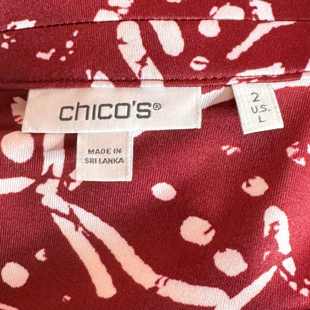 Chico’s Zenergy Flutter Sleeve Polo Top - Size Large