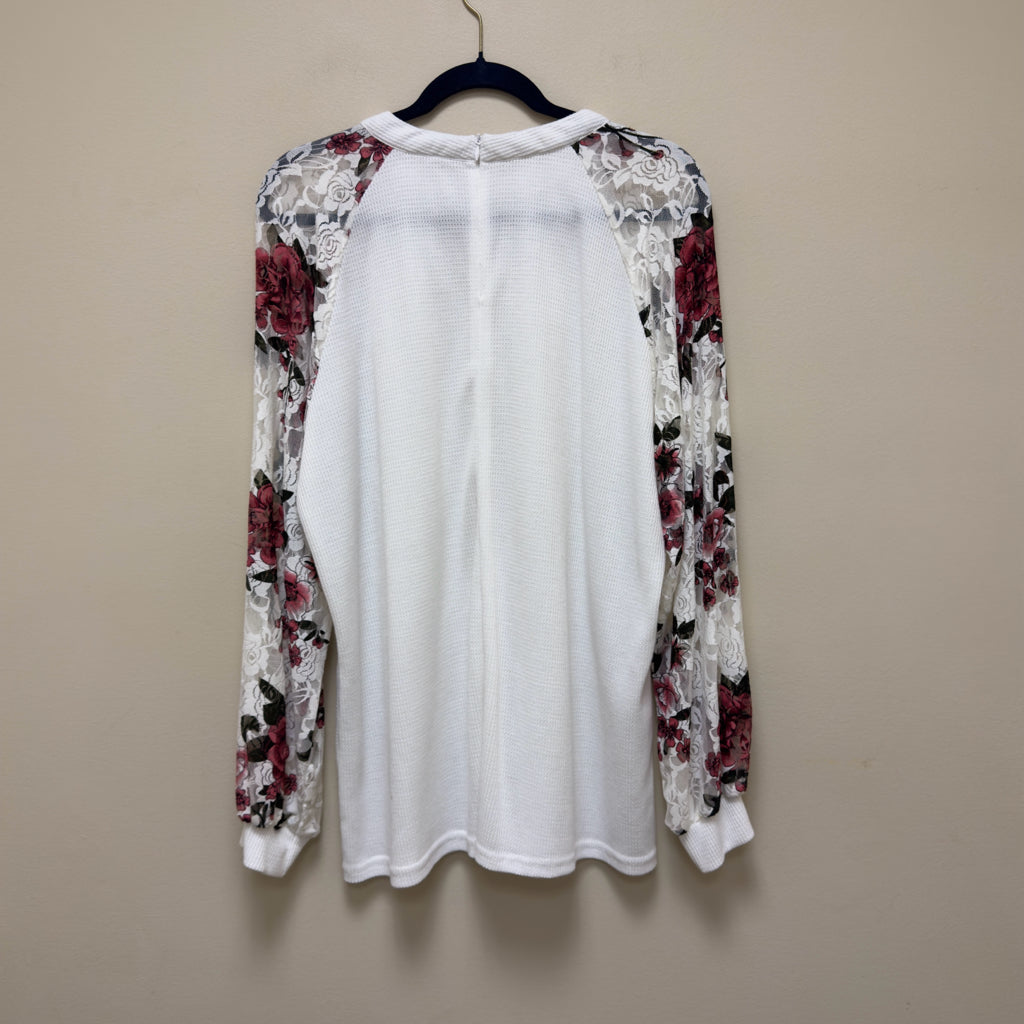 Miholl Lace Sleeve Top - Size XXL