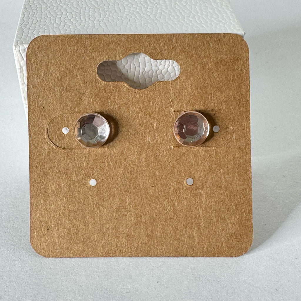 Rose Gold Crystal Stud Earrings