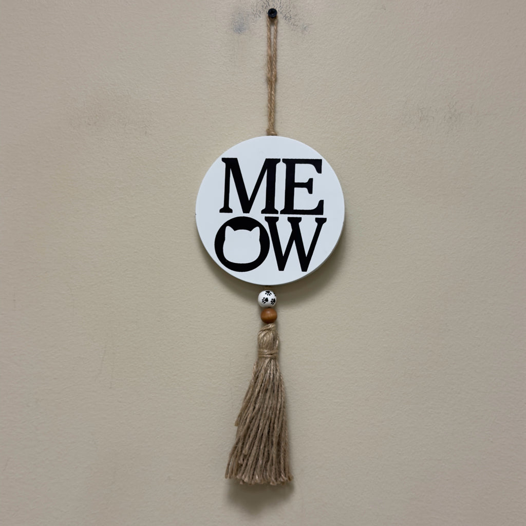 Meow Hanging Sign