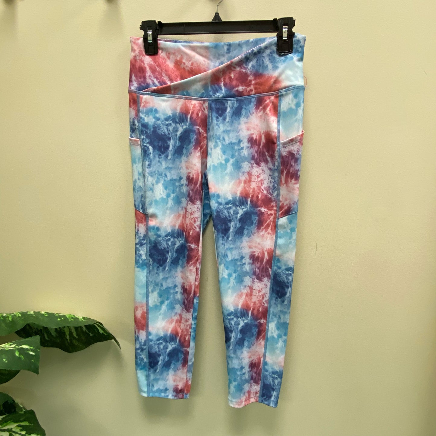 Calie Active Tie-Dye Cropped Athletic Leggings - Size Small