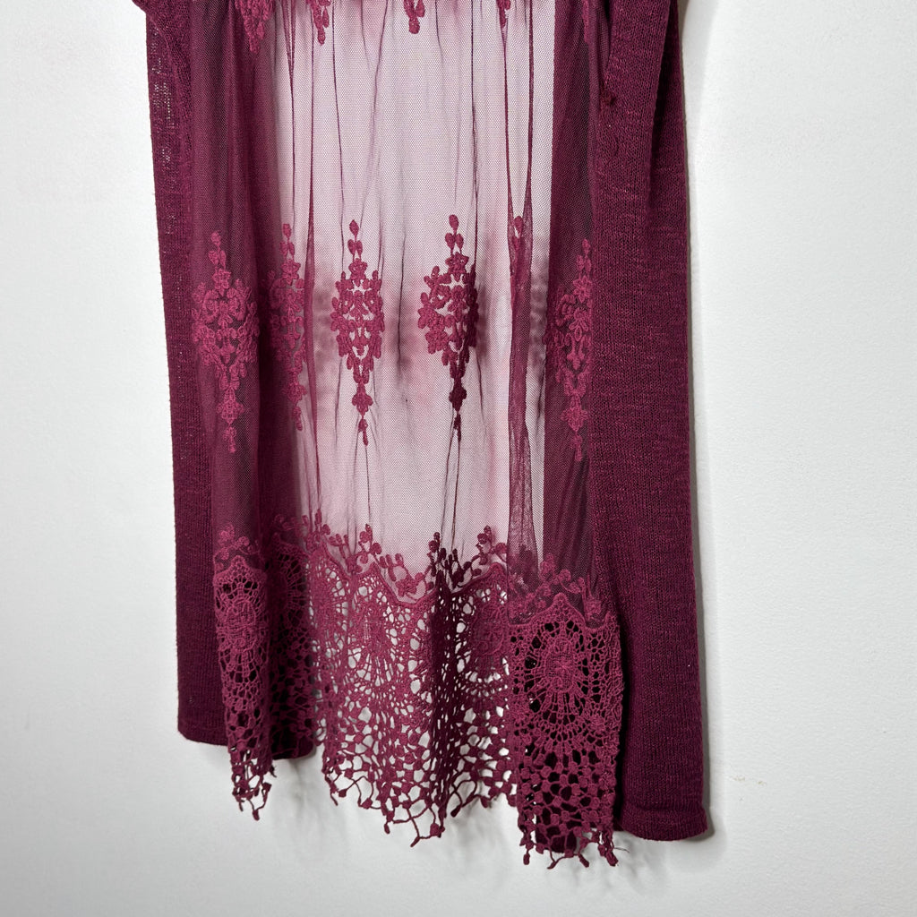 Daytrip Sleeveless Cardigan Vest - Size Large
