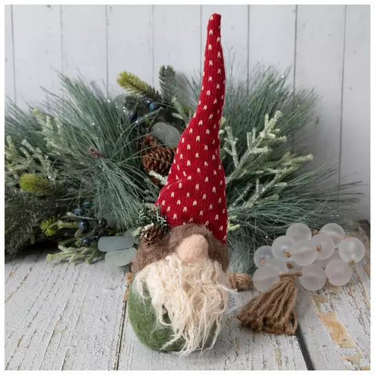 Green Standing Plush Gnome