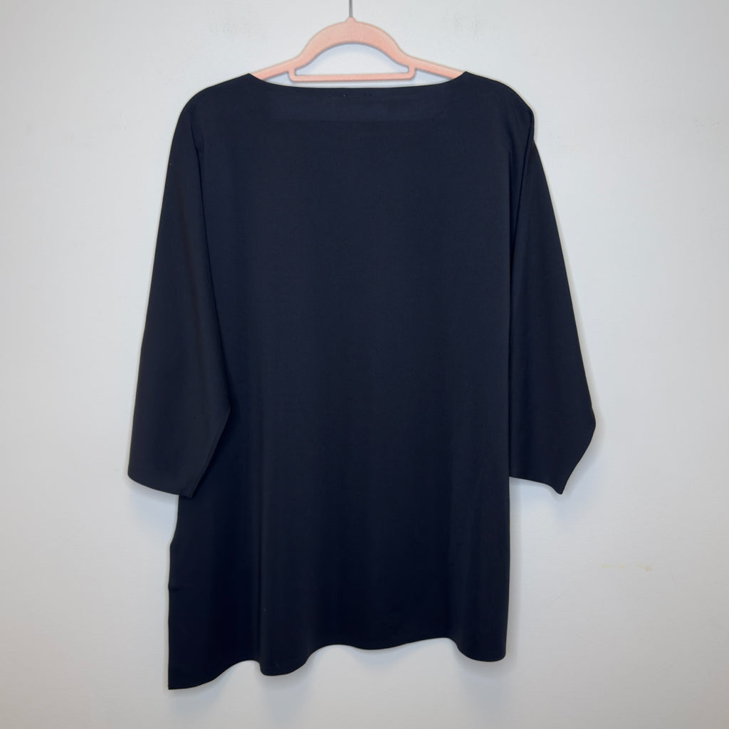Chico's Asymmetrical Hem Tunic Top - Size Large
