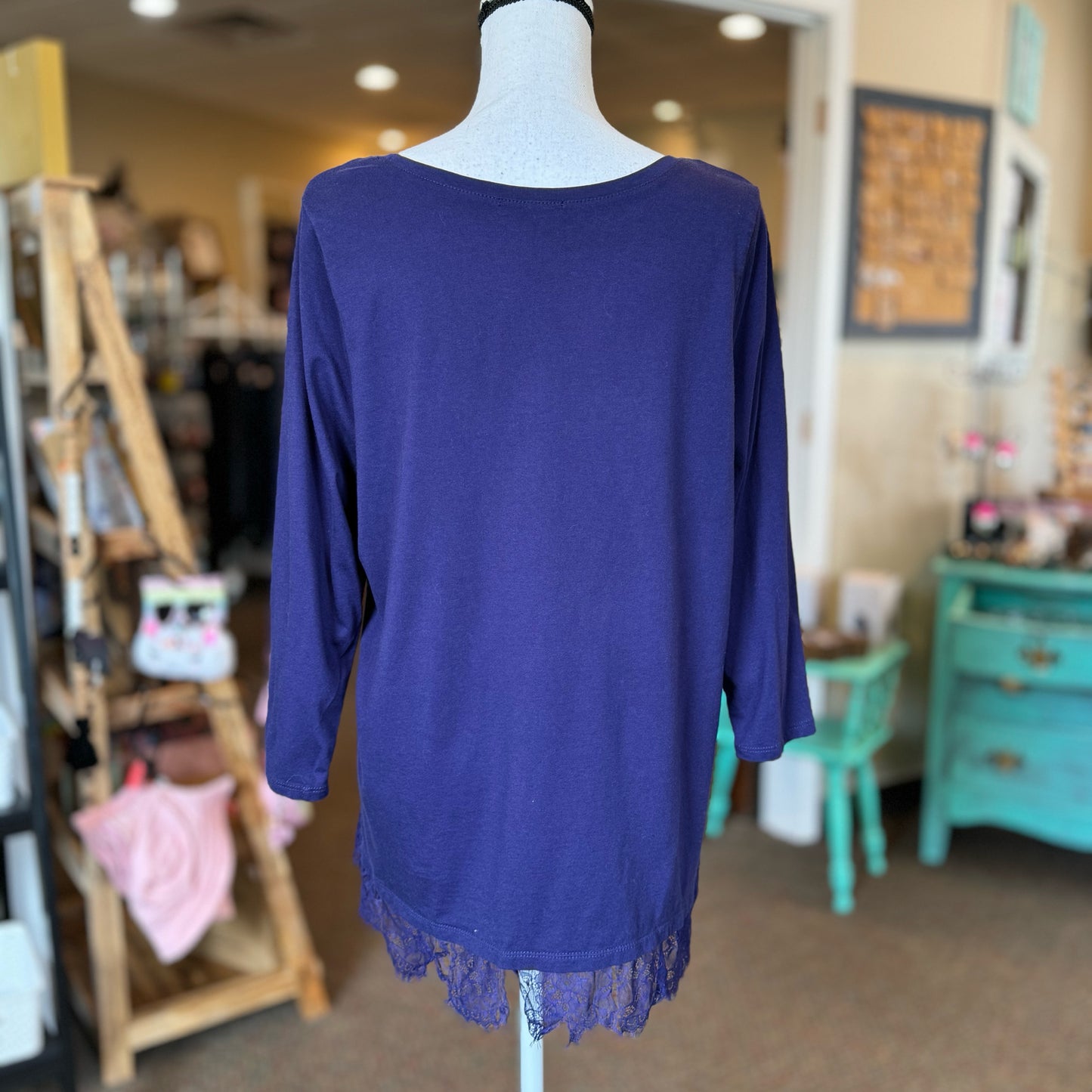 Lane Bryant Lace Trim Top - Size 18/20 (2X)