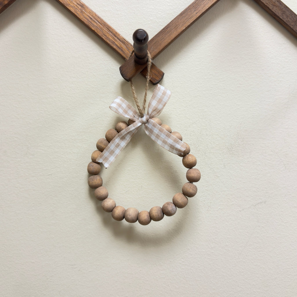 Fall Wreath w/Plaid Ribbon