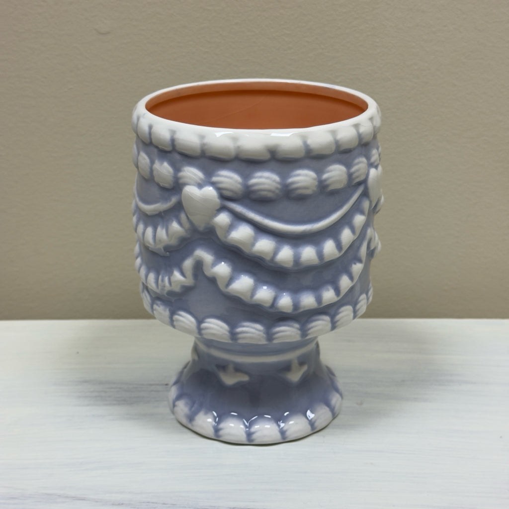 Blue & White Cake Vase