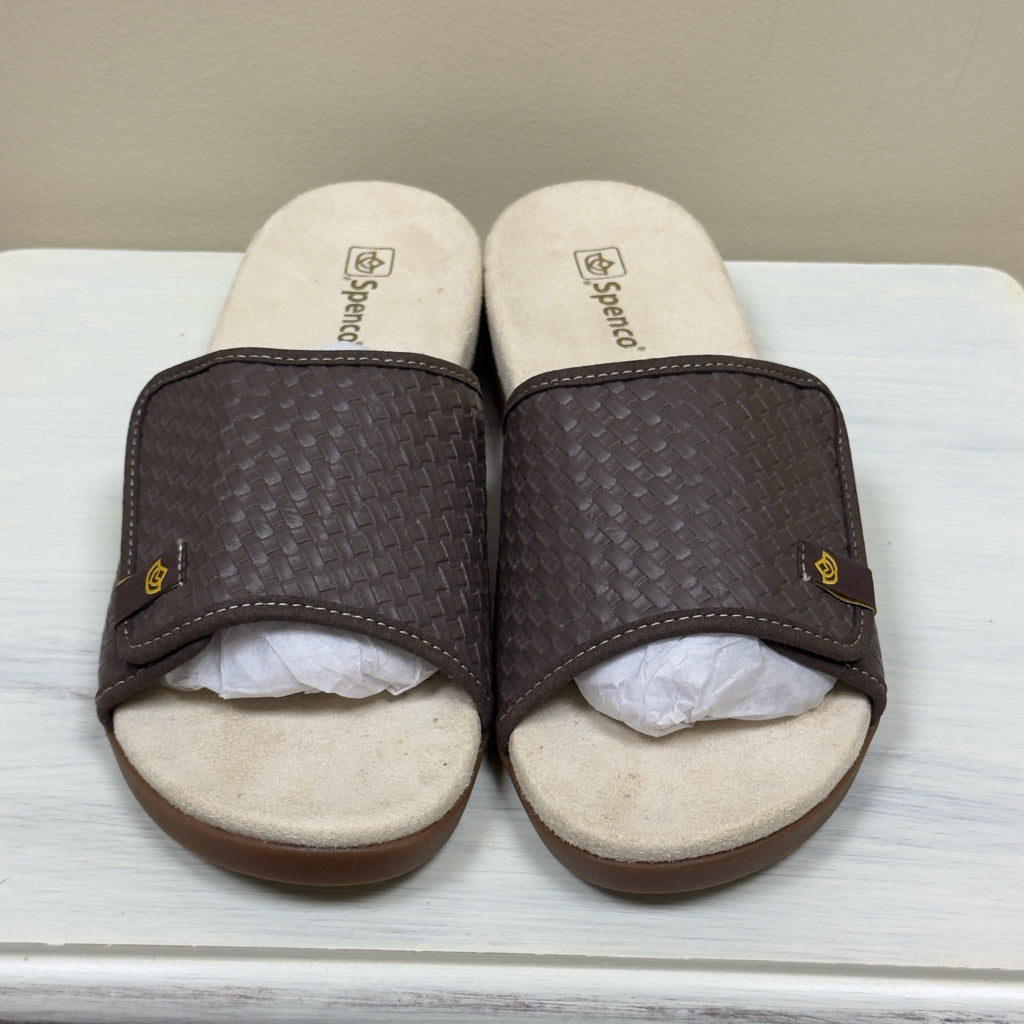 Spenco Charlotte Coffee Slides - Size 8 1/2 8.5