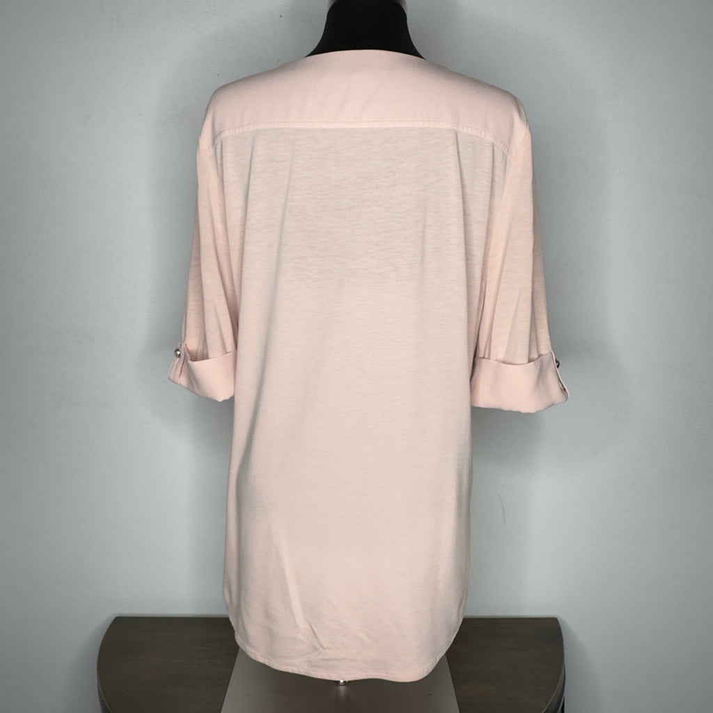 White House Black Market Button Front Top - Size Large