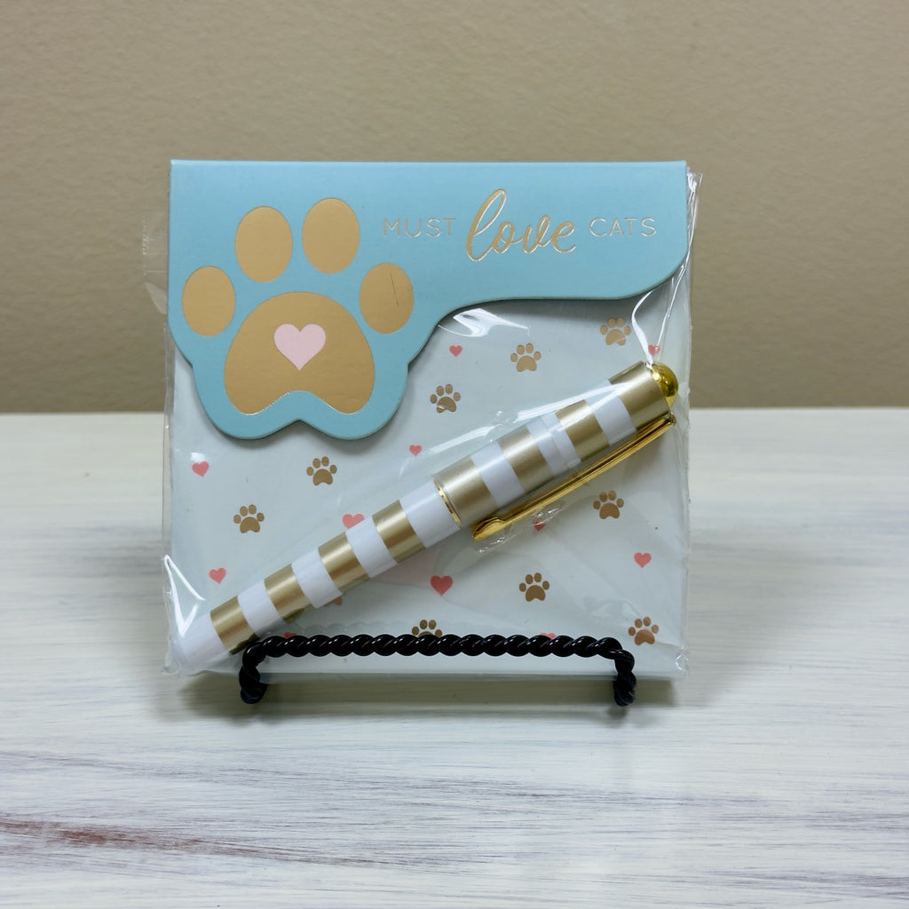 Must Love Cats Notepad w/Pen