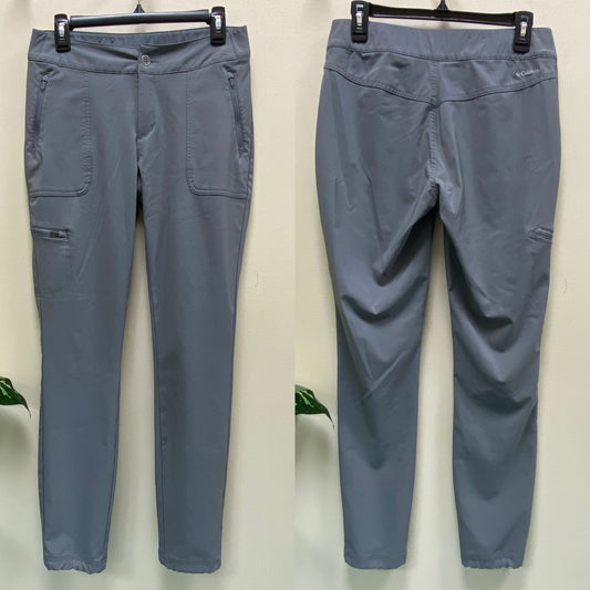 Columbia Gray Zipper Pockets Cinch Leg Hiking Pants - Size 8