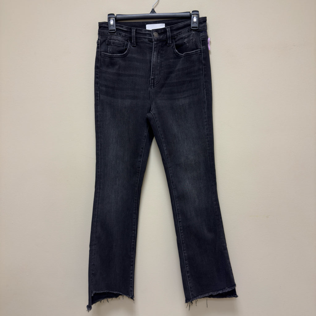 Veveret Mid Rise Straight Raw Hem Crop Jeans - Size 26 (3)