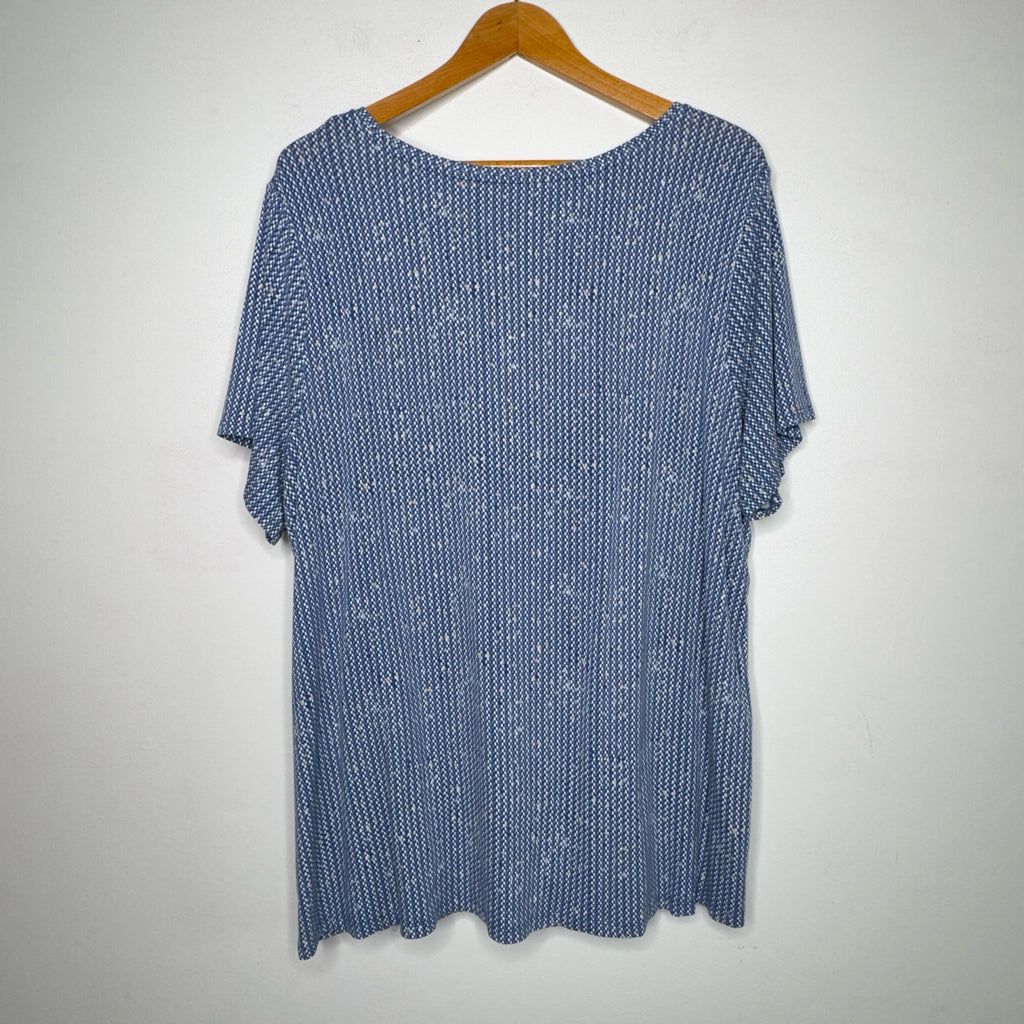 Croft & Barrow Twist Front Tee - Size 3X