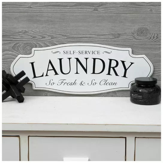 Laundry So Fresh & So Clean Wood Wall Decor