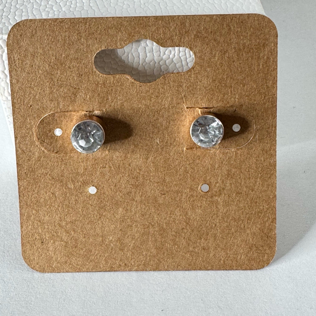 Rhinestone Stud Earrings