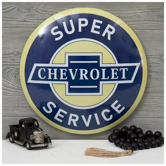 Chevrolet Super Service Metal Wall Decor