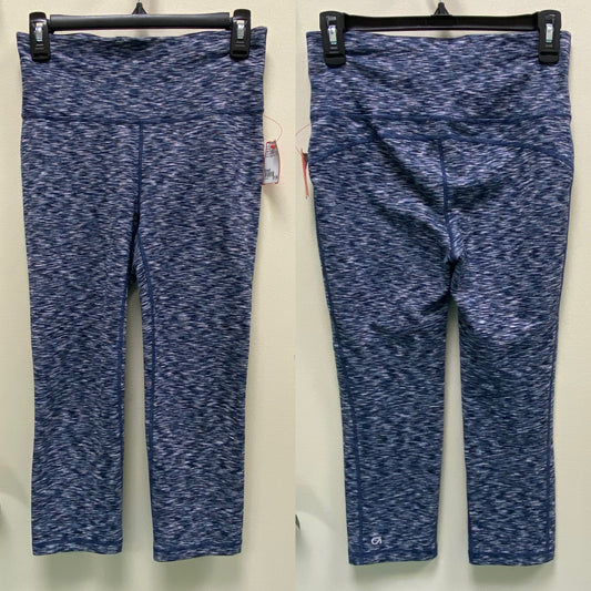 GapFit GFast Space Dyed Blue & White Crop Athletic Leggings - Size Small