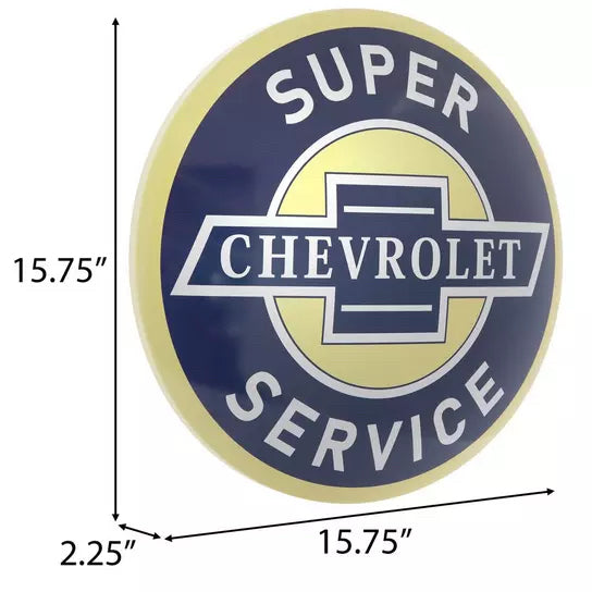 Chevrolet Super Service Metal Wall Decor