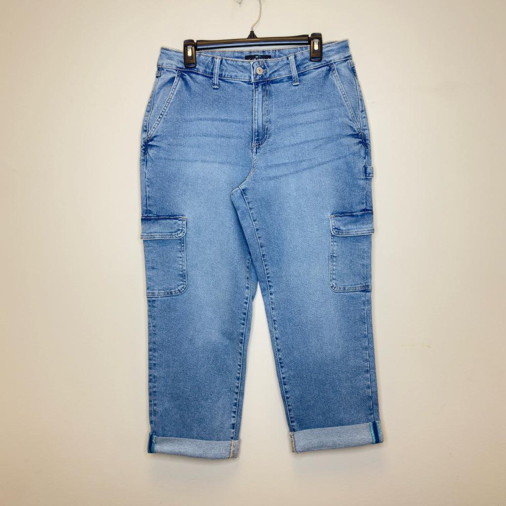 Lularoe Denim Cargo Cropped Jeans - Size 30 (10/12)