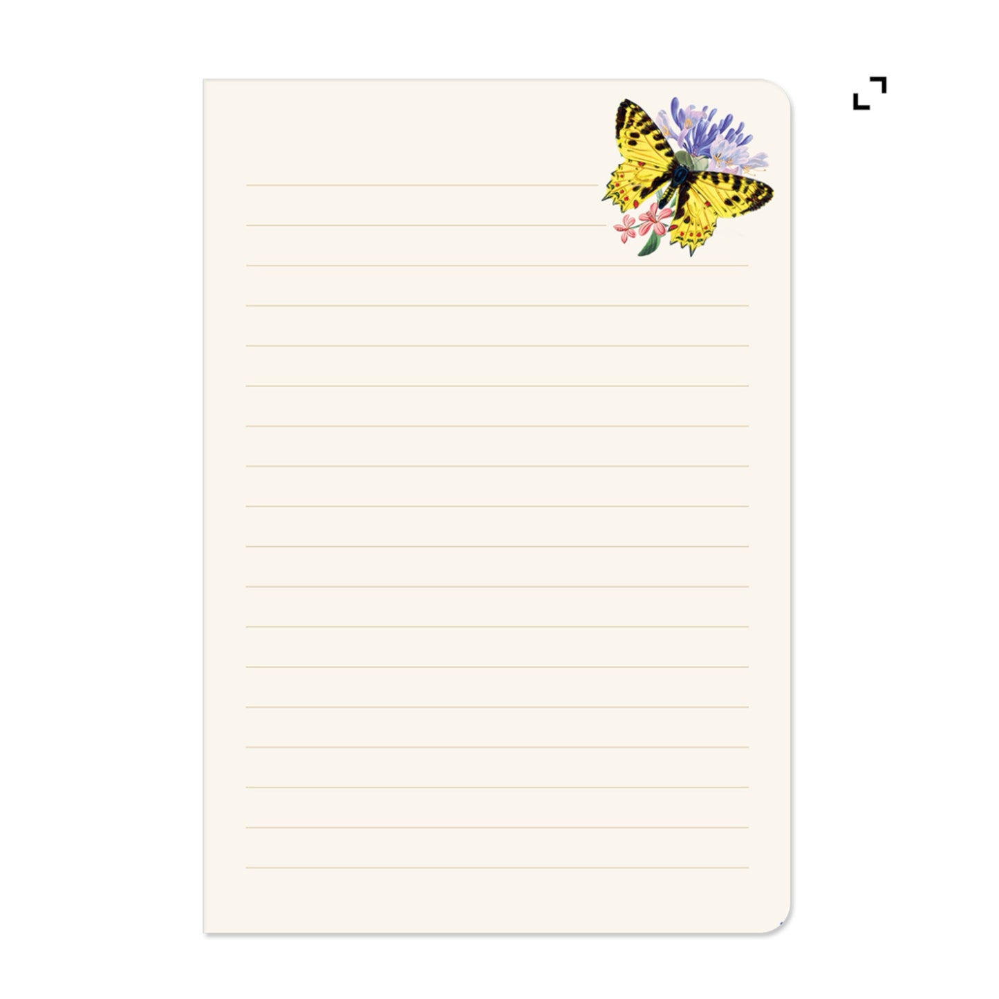 Vintage Floral Butterflies Softcover Journal