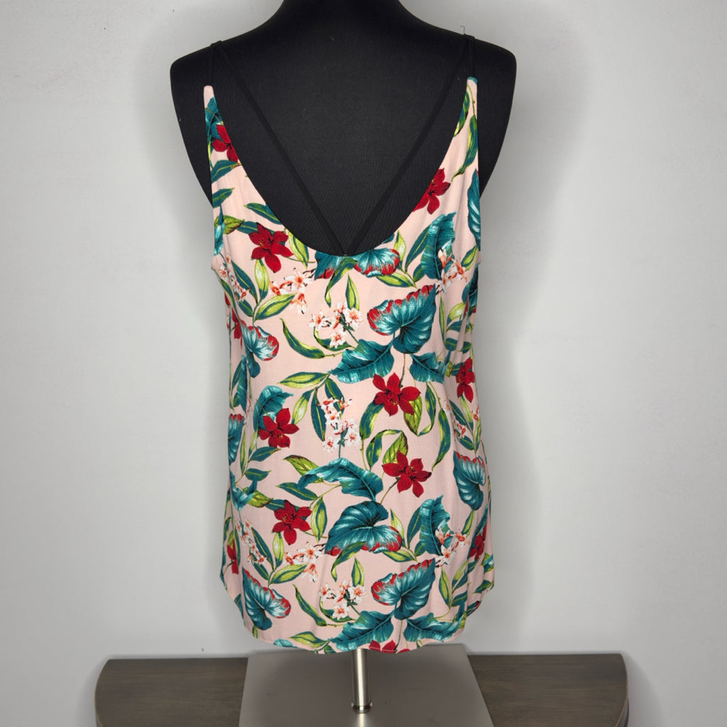 TopShop Hawaiian Print Tank Top - Size Medium