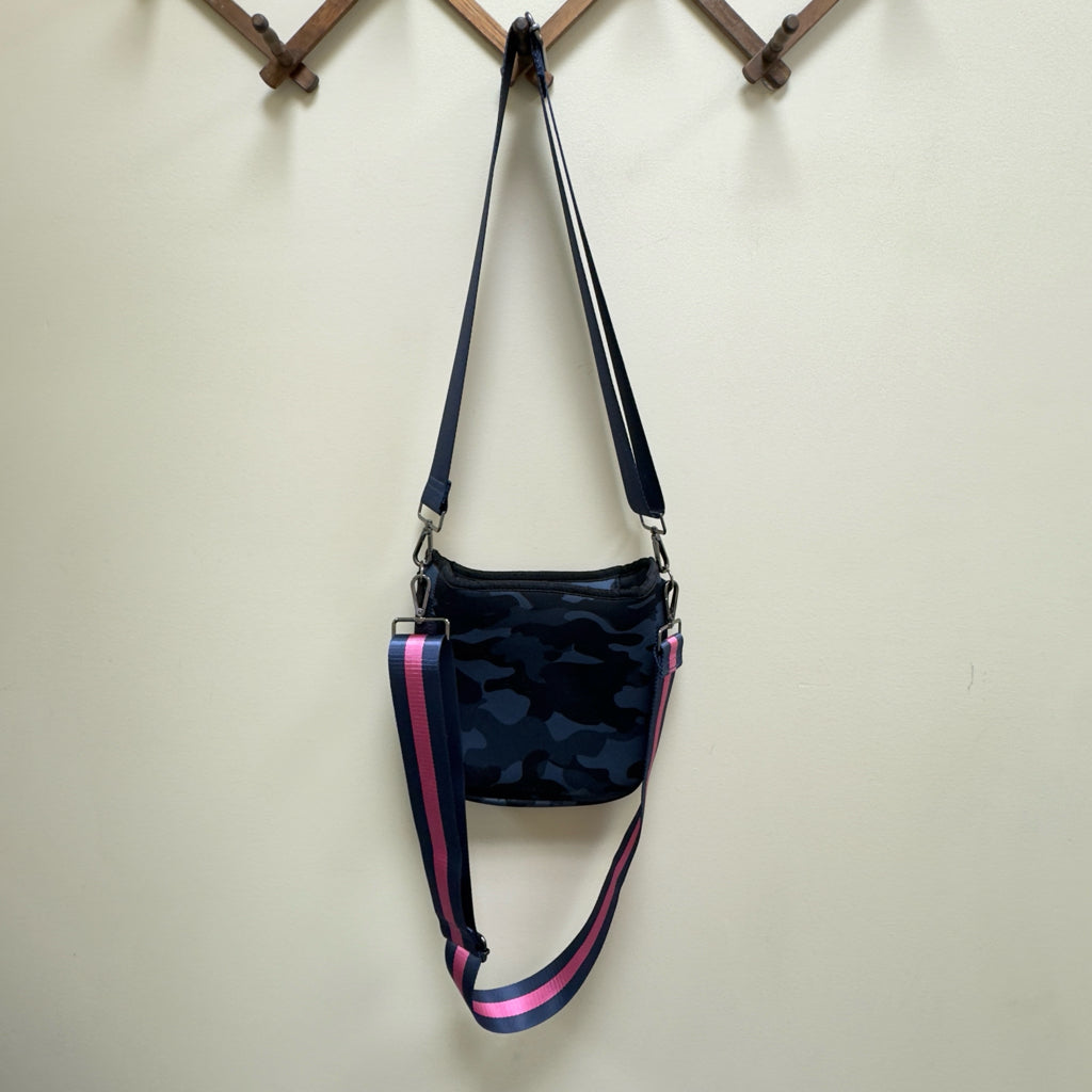 Haute Shore Jeri Epic Neoprene Mini Navy Camo Crossbody