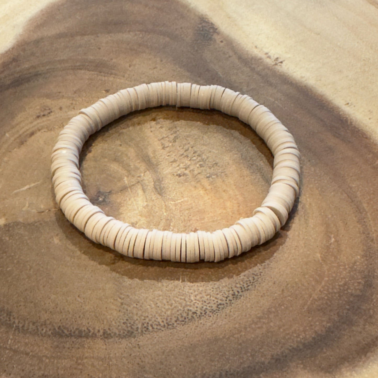 Inga Ann's Sand Heishi Beaded Bracelet
