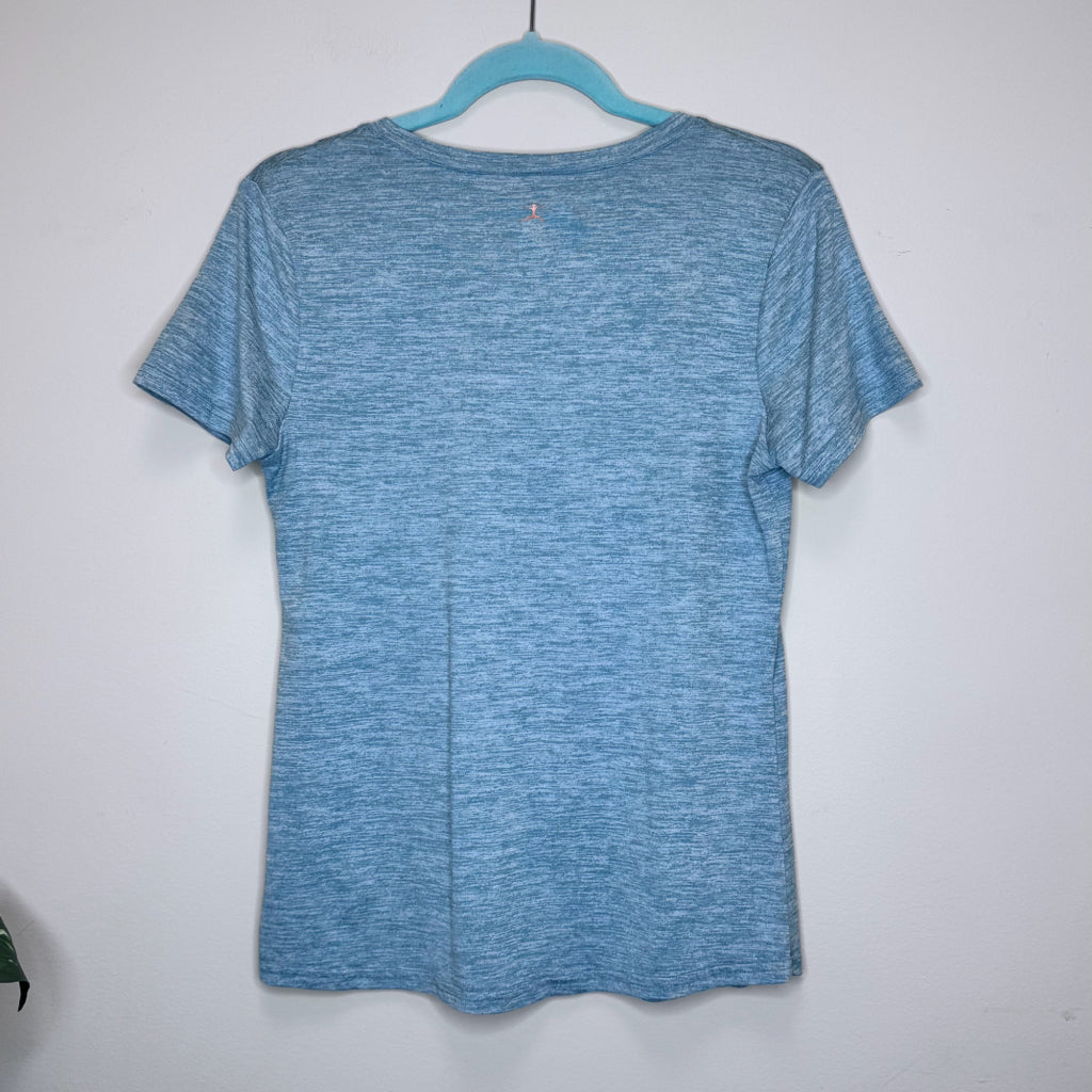 Danskin V-Neck Short Sleeve Tee - Size Medium