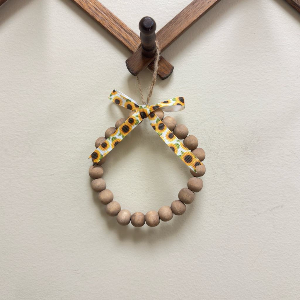 Fall Wreath w/Sunflower Ribbon