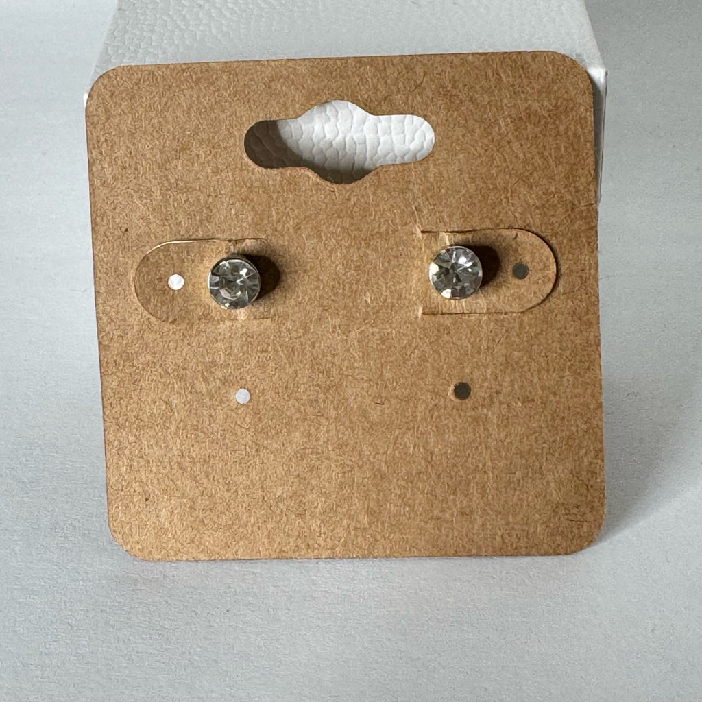 Rhinestone Stud Earrings