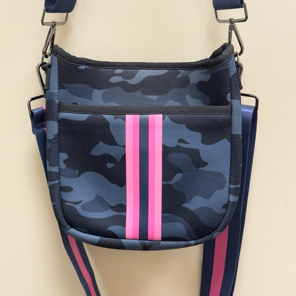 Haute Shore Jeri Epic Neoprene Mini Navy Camo Crossbody