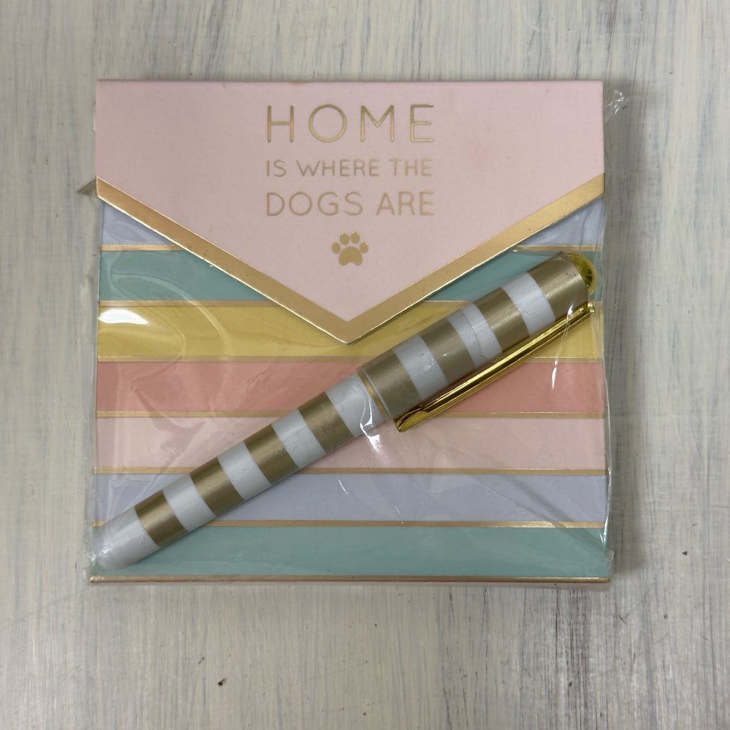 Home Is Where The Dogs Are Notepad w/Pen