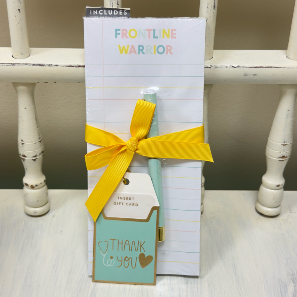 Frontline Warrior Magnetic Notepad w/Pen