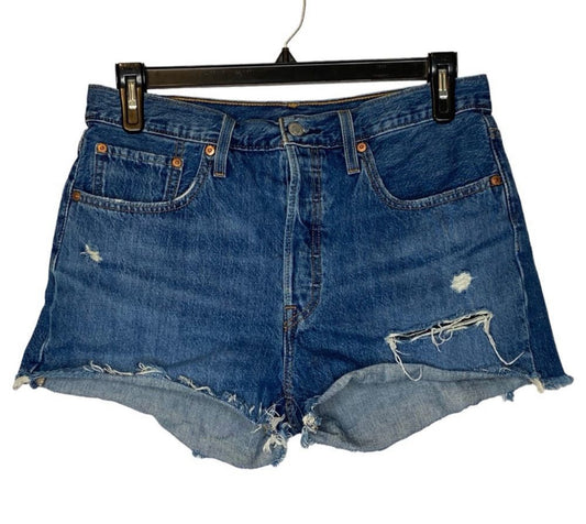 Levis 501 Button Fly Cut Off Jean Shorts - Size 31