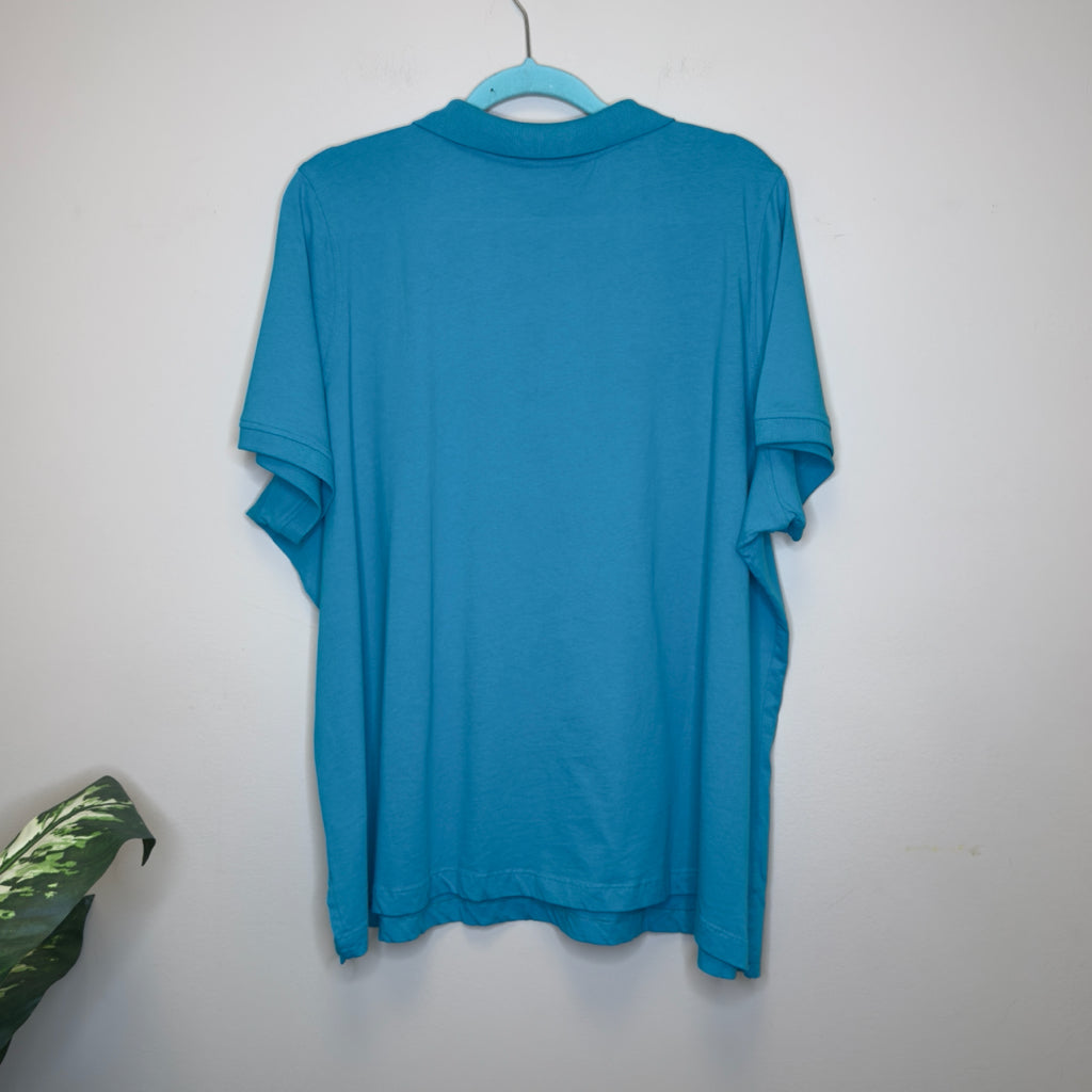 Woman Within Short Sleeve Polo Shirt - Size 2X Petite