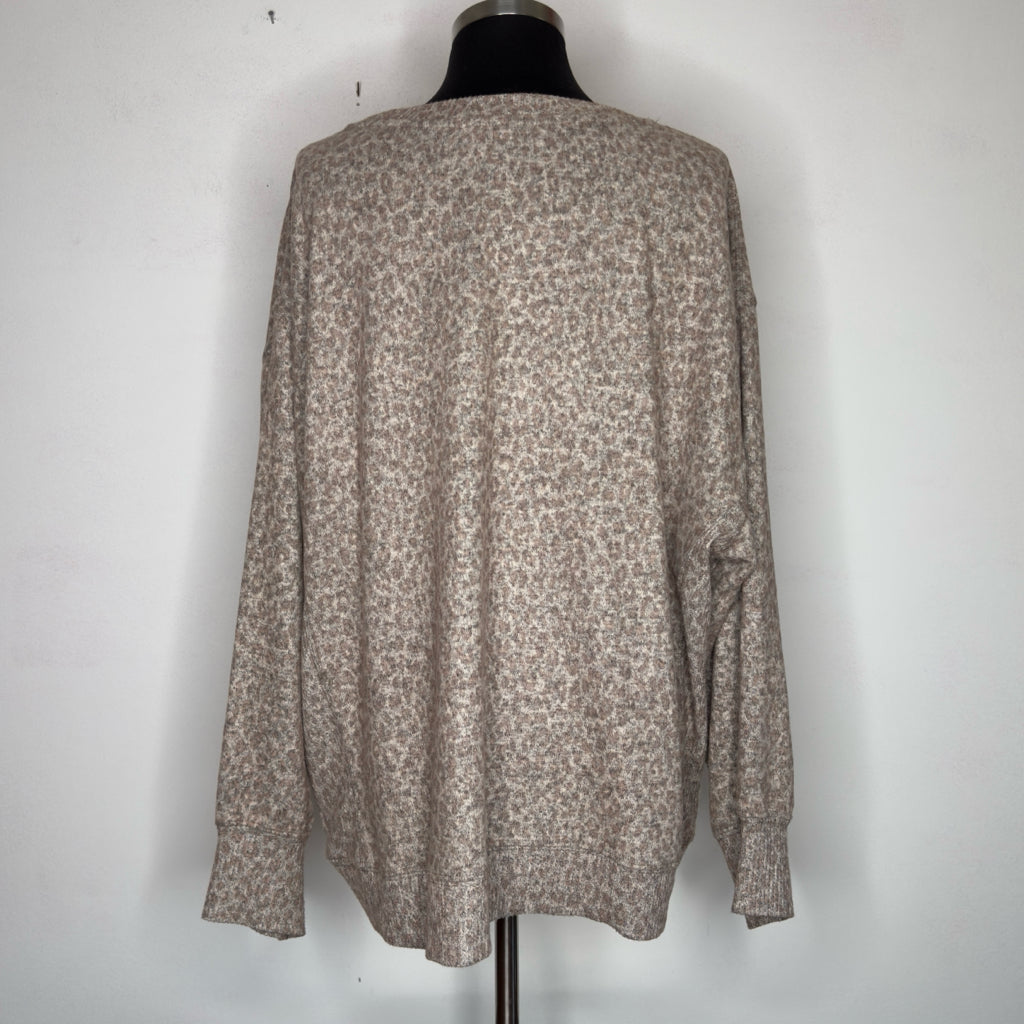 Workshop Leopard Print Top - Size 2X