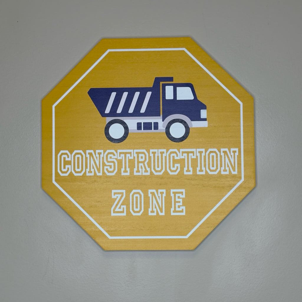 Construction Zone Wall Sign