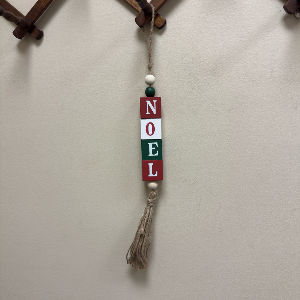Noel Hanging Block Sign