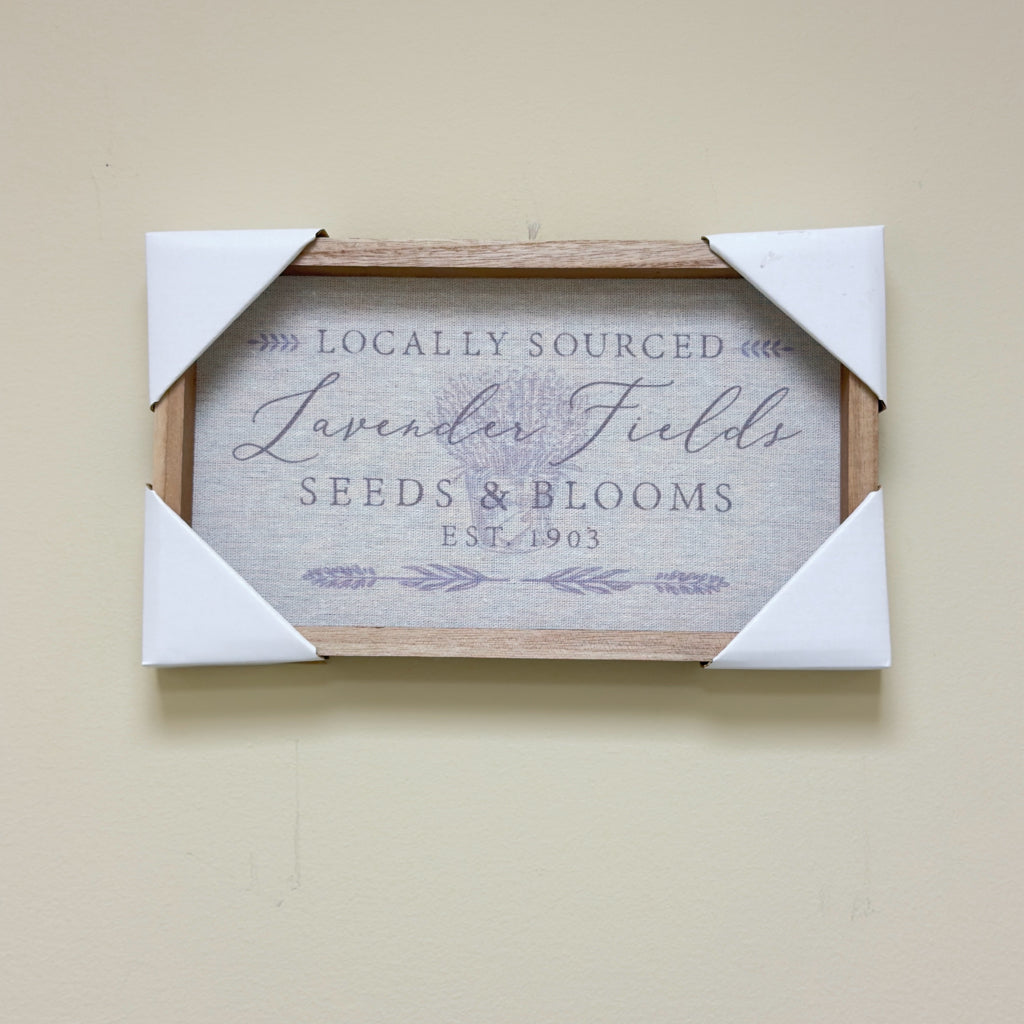 Locally Sourced Lavender Fields Sign