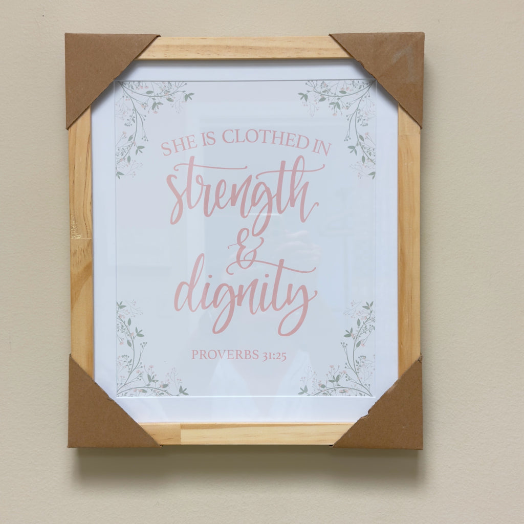 She Is Clothed In Strength & Dignity Wall Decor